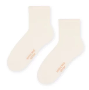 SKARPETY STEVEN 130 WEŁNA DAMSKIE (kolor melange - beż, rozmiar 35-37) - Skarpetki damskie - miniaturka - grafika 2