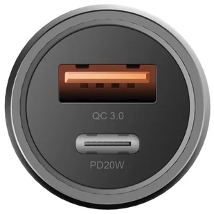 ENERGEA ład. sam. 1xUSB+1xUSB-C PD-QC 3.0 38W szary/gunmetal Alu Drive PD20+ - Ładowarki samochodowe - miniaturka - grafika 5
