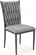 Krzesła - Krzesło tapicerowane szare K435 na czarnych metalowych nogach - miniaturka - grafika 1