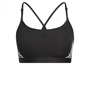 adidas TRN LS 3S B, Biustonosz Sportowy Unisex-Dorosły, Czarny/White, XLDD - Biustonosze - miniaturka - grafika 1