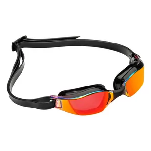 Aqua Sphere Okulary Pływackie Xceed Titanium Mirror Red Black - Pływanie - miniaturka - grafika 1