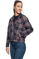 Kurtki damskie - Damska Kurtka Jeansowa Wrangler 80´S Jacket Indigo Check W404Wz89M-L - miniaturka - grafika 1