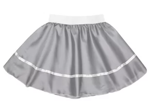 SPÓDNICZKA POLIESTER SZARA 34cm - Sukienki i spódniczki dla dziewczynek - miniaturka - grafika 1