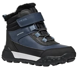 Geox J TREKKYUP BOY B ABX Botki, dżins/czarny, 38 EU, Czarny jeans, 5 UK Child - Botki damskie - miniaturka - grafika 1