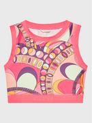 Koszulki dla dziewczynek - Guess Top J3GI27 MC01P Różowy Slim Fit - miniaturka - grafika 1