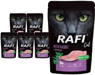 Mokra karma dla kotów - Mokra karma dla kotów sterylizowanych z królikiem Rafi Cat Adult zestaw 10 x 100 g - miniaturka - grafika 1
