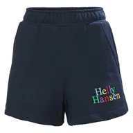 Spodenki damskie - Damskie Spodenki HELLY HANSEN W CORE SWEAT SHORTS 54081_597 – Granatowy - miniaturka - grafika 1