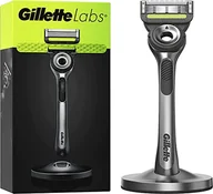 Maszynki do golenia i wkłady - Gillette Lab z prętem do złuszczania, maszynka do golenia dla mężczyzn, 1 uchwyt, 1 wkład ostrza, w zestawie wysokiej jakości stojak magnetyczny - miniaturka - grafika 1