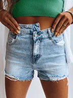 Spodenki damskie - Jeansowe spodenki damskie SEA BREEZE niebieskie Dstreet SY0313-L - miniaturka - grafika 1