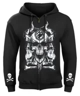 Bluzy męskie - bluza SKULLS AND DIAMOND rozpinana, z kapturem-L - miniaturka - grafika 1