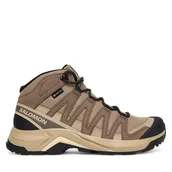 Buty trekkingowe damskie - Trekkingi Salomon X-Adventure Recon Mid Gore-Tex L47815200 Brązowy - miniaturka - grafika 1