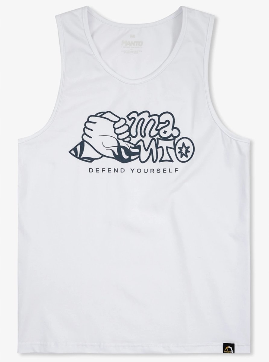MANTO Koszulka Tank Top BROS biały rozm. XXL