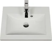 Umywalki - Umywalka dolomitowa Clever-500 biała - miniaturka - grafika 1