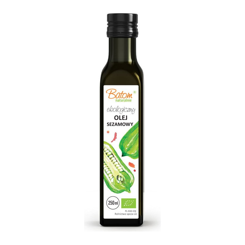 Batom Olej sezamowy tłoczony na zimno 250 g Bio - oliwa lub olej
