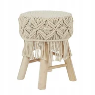 Taborety i hokery - Taboret Boho pleciony - miniaturka - grafika 1