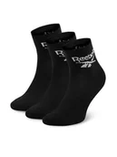 Skarpetki damskie - Reebok Zestaw 3 par wysokich skarpet unisex R0427-SS24 (3-pack) Czarny - miniaturka - grafika 1