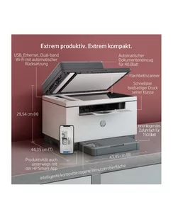 Drukarka HP LaserJet MFP M234sdw, multifunction printer (grey, USB, LAN, WLAN, scan, copy) - Drukarki - miniaturka - grafika 1