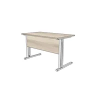 Inne meble biurowe - Biurko pracownicze ZET ZB1/120x70x75h - miniaturka - grafika 1