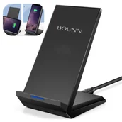 Ładowarki do telefonów - Szybka Ładowarka Bezprzewodowa Indukcyjna 15W Bounn do Iphone Android - miniaturka - grafika 1