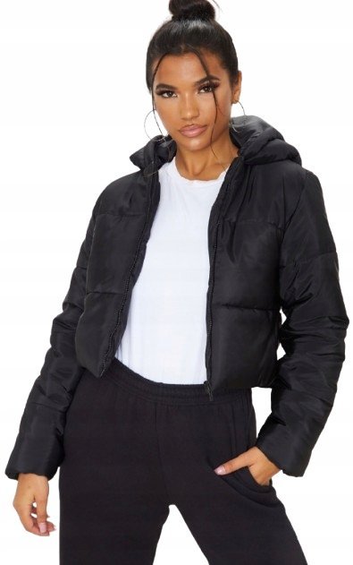 PRETTYLITTLETHING KURTKA DAMSKA CZARNA 38 ERF