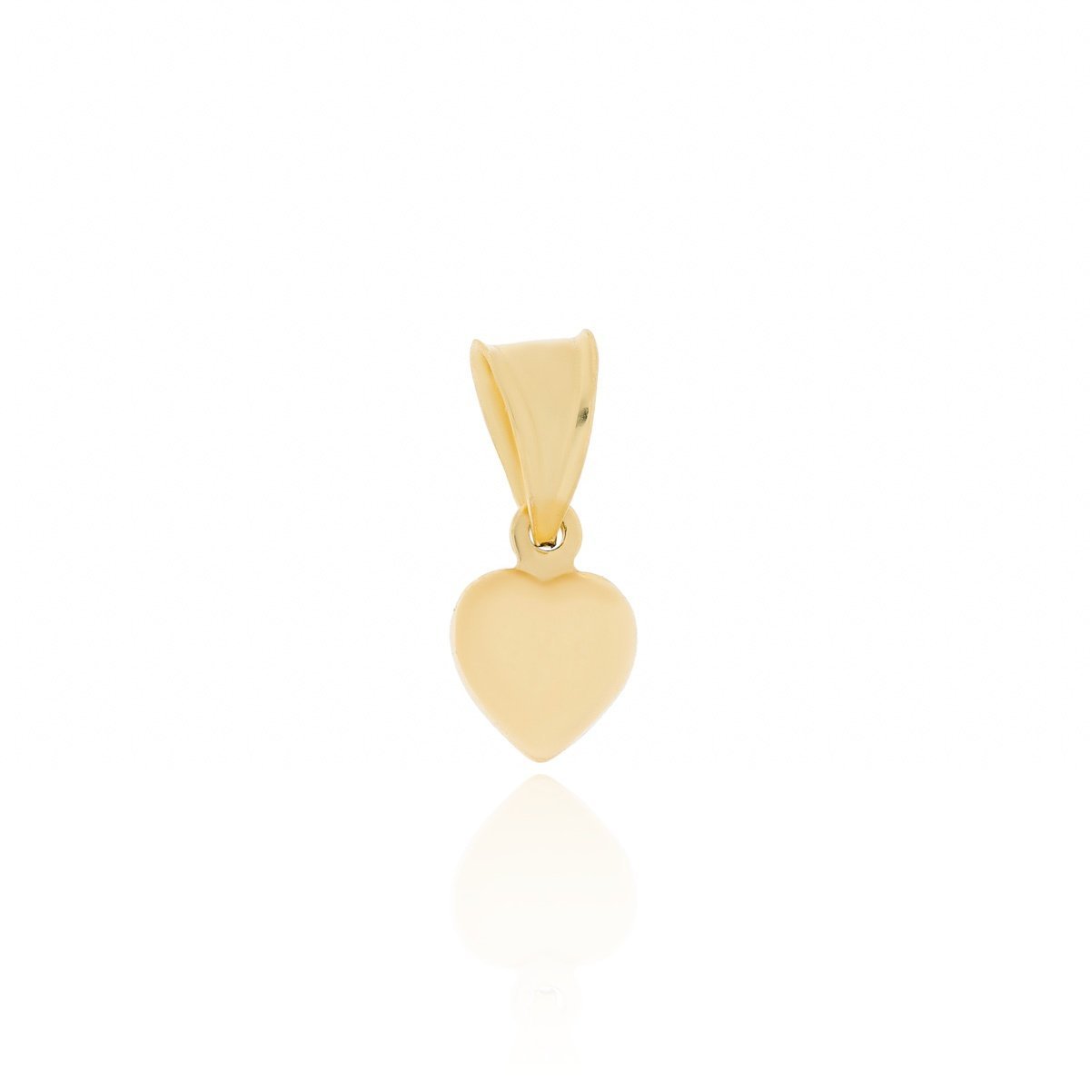 Złota zawieszka wisiorek serce serduszko gładkie pr. 585