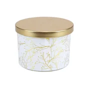 Świece - Świeca zapachowa White Island ze złotym nadrukiem 240 g - miniaturka - grafika 1