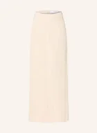 Spódnice - Selected Femme Spódnica Z Dodatkiem Lnu beige - miniaturka - grafika 1