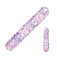 Dilda analne - glas Glas - Purple Rose Nubby Glass Dildo - miniaturka - grafika 1