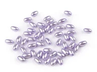 Półfabrykaty do biżuterii - OLIWKI PEREŁKI GLANCE JASNY LILIOWY 6x10MM 20SZT - miniaturka - grafika 1