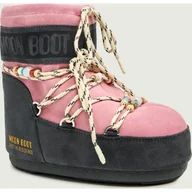 Śniegowce damskie - Moon Boot Śniegowce ICON LOW SUEDE BEADS Moon Boot X Guest in Residence zamsz - miniaturka - grafika 1