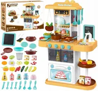 Zabawki AGD - 2 x KUCHNIA DLA DZIECI PIEKARNIK LODÓWKA WODA PARA PALNIKI ŚWIATŁO MATADI - miniaturka - grafika 1