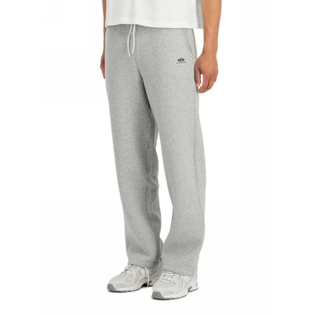 Spodnie Alpha Industries Basic Straight Leg Small Logo Jogger 268362 17 - Szary Melanż XL [XL]