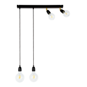 Lampy sufitowe - Britop Porcia lampa wisząca 4-punktowa czarna 81279404 81279404 - miniaturka - grafika 1