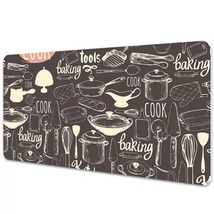 Podkładka na biurko Kuchenne narzędzia 90x45 cm - Podkładki na biurko - miniaturka - grafika 1