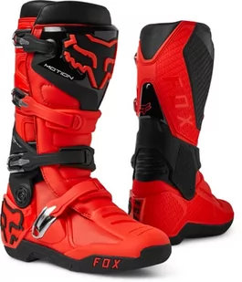 FOX RACING Motion, Buty motocyklowe Unisex-Dorosły, Czerwony Fluo, 44 EU - Buty motocyklowe - miniaturka - grafika 1