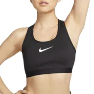Biustonosze - Nike DX6815-010 W NK DF SWSH HGH SPT Biustonosz Sportowy Kobiety Black/Iron Grey/Biały Rozmiar SA-C - miniaturka - grafika 1