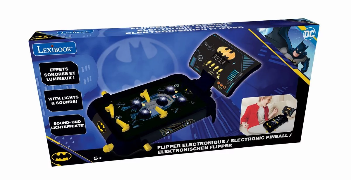 Lexibook, Elektroniczny Pinball Z Dźwiękiem I Światłami Batman Jg610Bat