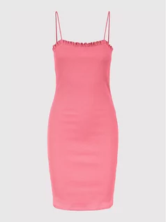 Sukienki - Pieces Sukienka letnia Tegan 17113889 Różowy Slim Fit - grafika 1