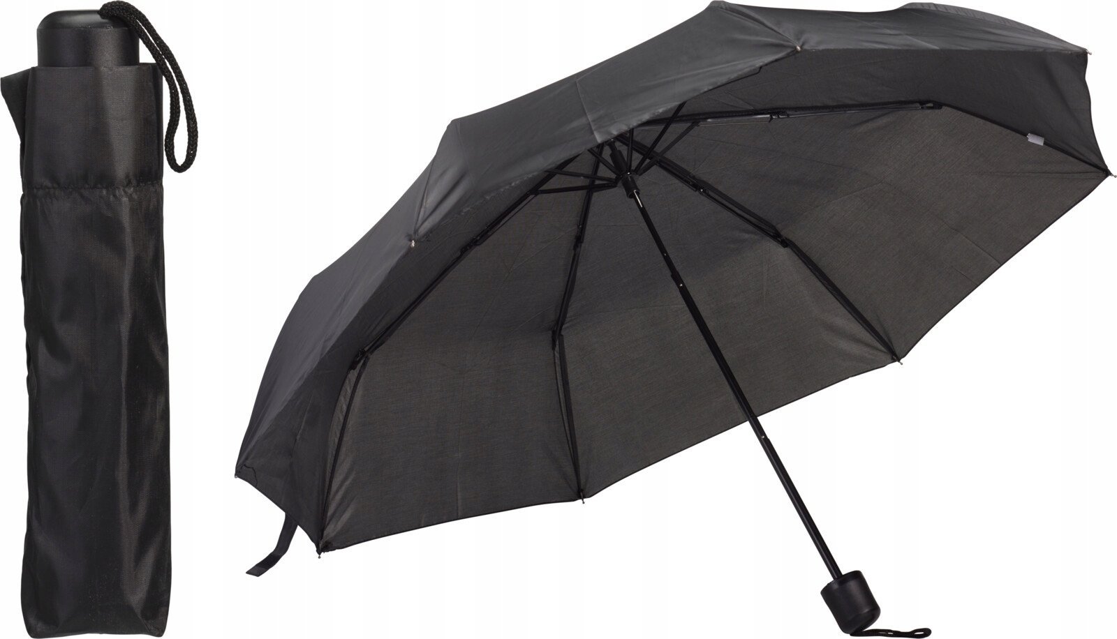 Koopman Parasol składana parasolka czarna składana duża 110cm 1szt
