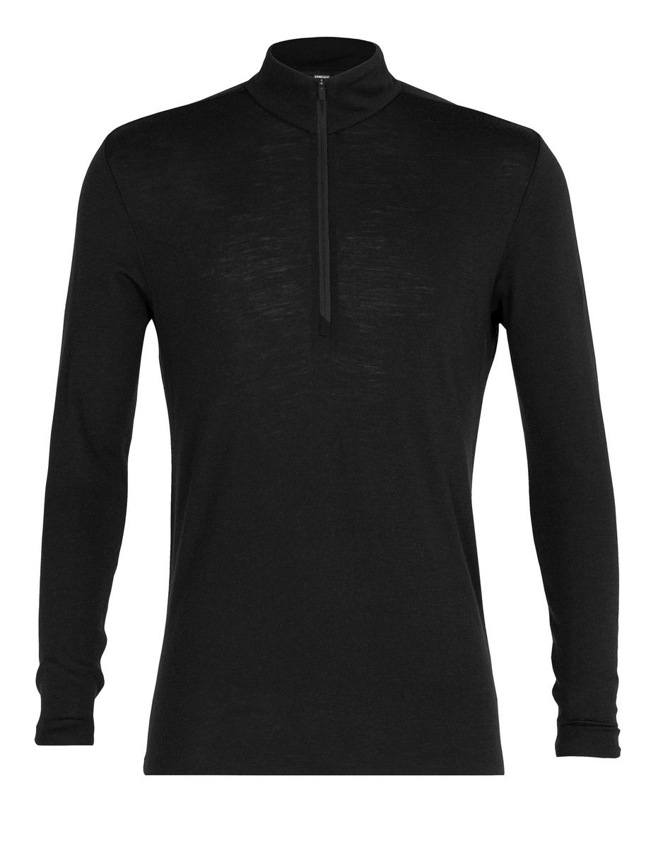 Longsleeve męski Icebreaker 175 EVERYDAY HZ czarny IBB04484001 r XL
