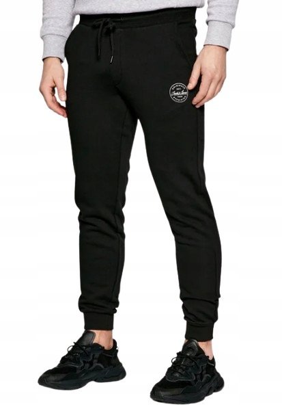 JACK&JONES SPODNIE DRESOWE MĘSKIE CZARNE DŁUGIE XL 16CA