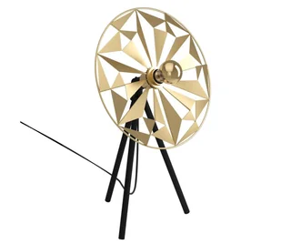 Lampa stołowa Castanuelo, czarna/złota - Lampy stojące - miniaturka - grafika 5