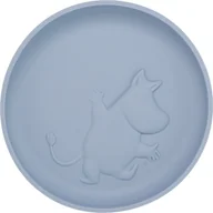 Miseczki i talerzyki dla dzieci - Moomin Silicone plate, sky blue - miniaturka - grafika 1