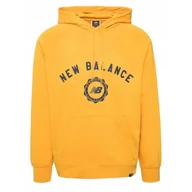 Bluzy sportowe męskie - Bluza na co dzień męska NEW BALANCE z kapturem - miniaturka - grafika 1
