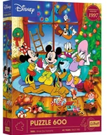 Puzzle - Puzzle 600 Myszka Miki i Przyjaciele Święta Disney Trefl - puzzle - miniaturka - grafika 1