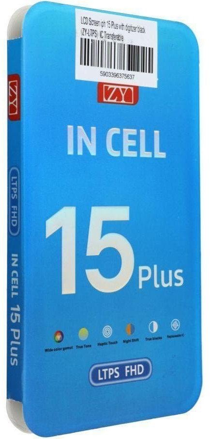 Wyświetlacz do iPhone 15 Plus z ekranem dotykowym czarnym ZY-LTPS IC Transferable