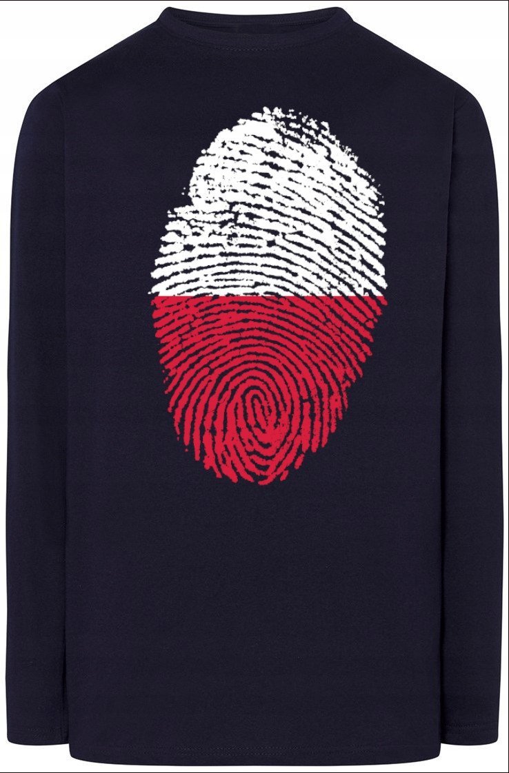 Polska Flaga Odcisk Bluza Longsleeve Rozm.S