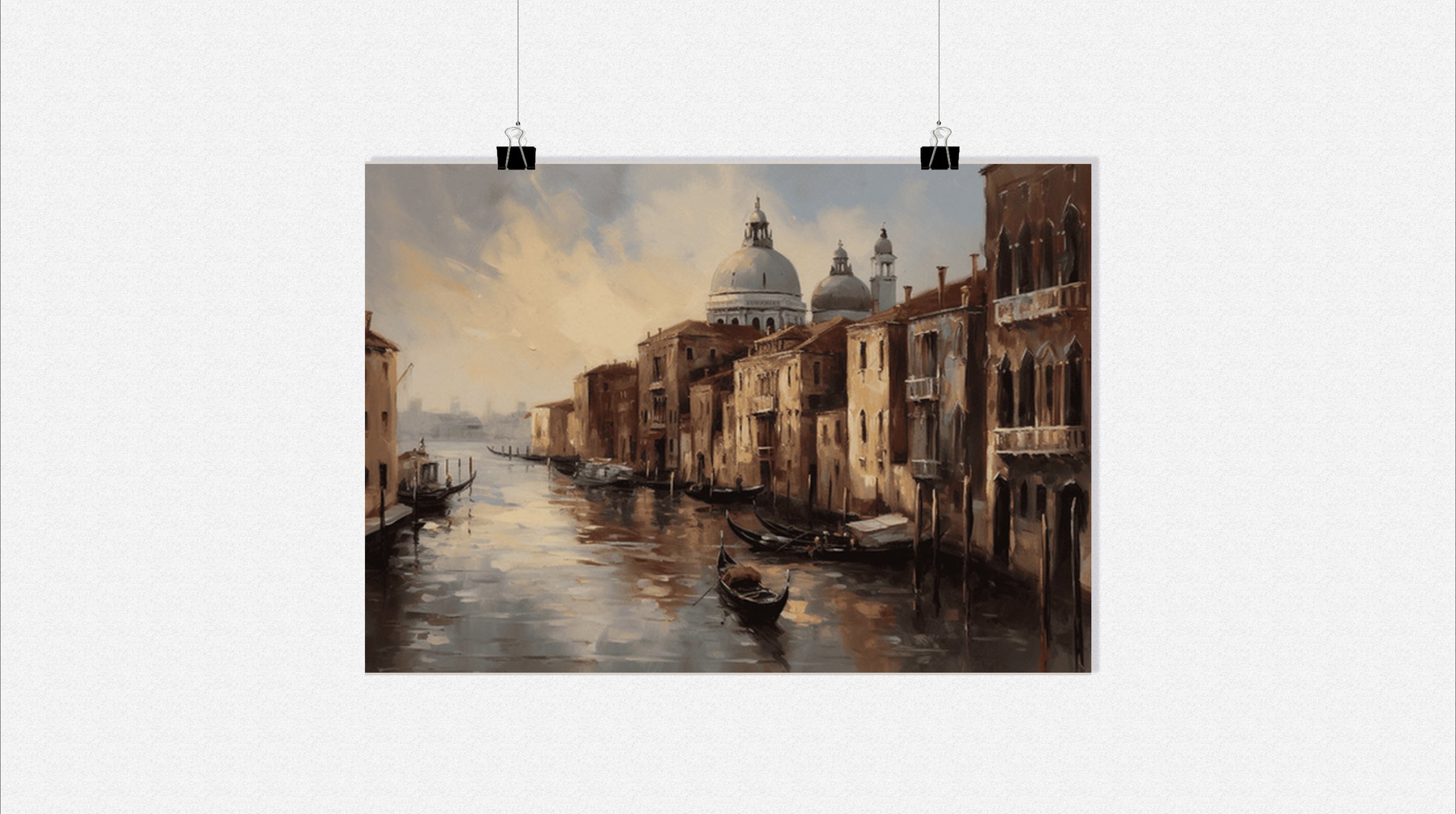 Plakat Wenecja - Plakat Włochy - Plakat Wenecja - Plakat miasto - 71x51cm - Idealny do oprawienia w ramkę