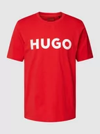 Koszulki męskie - T-shirt z napisem z logo model ‘Dulivio’ - miniaturka - grafika 1