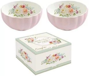 ZESTAW: 2 PORCELANOWE MISKI W PUDEŁKU Royale PINK - Miski i półmiski - miniaturka - grafika 1